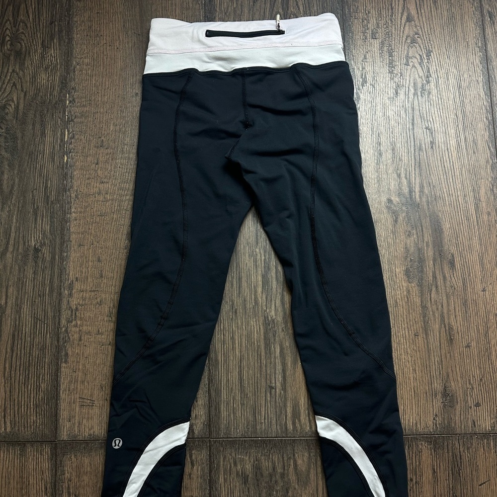 lululemon athletica Black and White Leggings